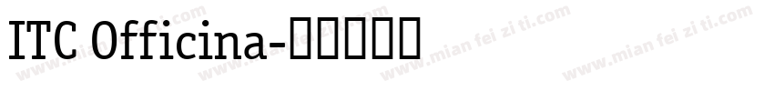 ITC Officina字体转换